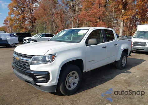 2021 Chevrolet Colorado 4Wd Short Box Wt from USA, damaged, VIN 1GCGTBEN6M1129902